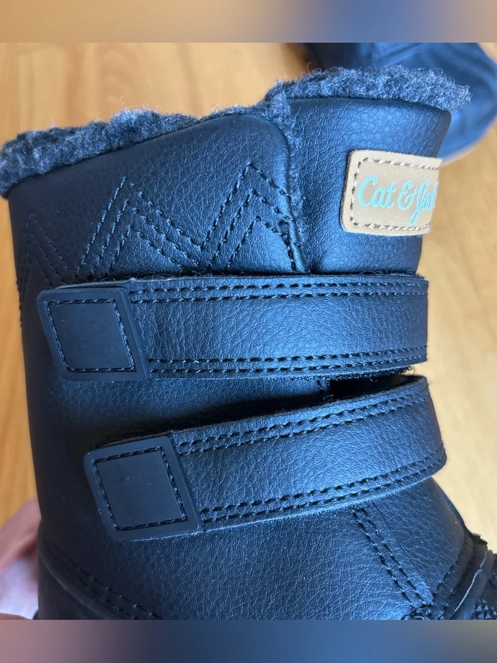 Cat & Jack Denver toddler winter boots Black Snow Little Boys Waterproof Size 6